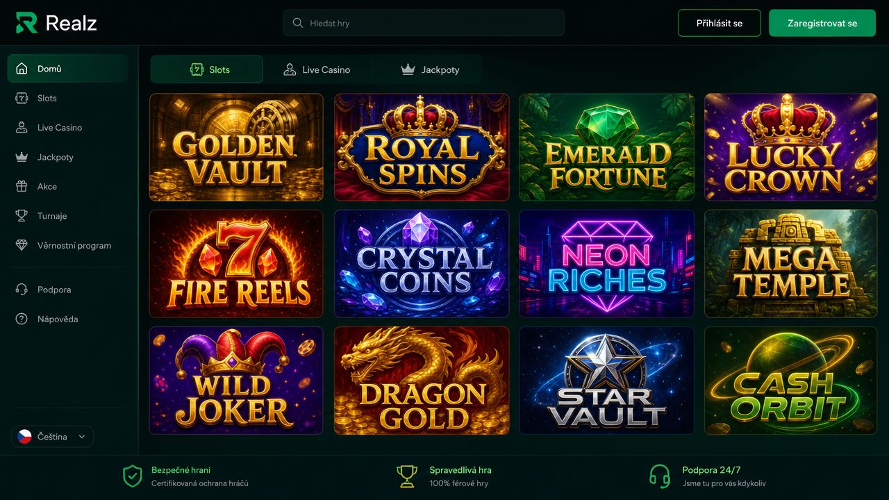 Realz online casino recenze